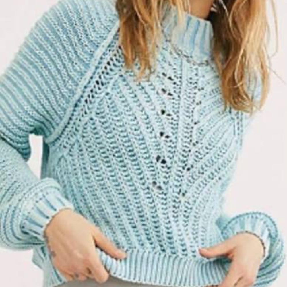 Free People Sweetheart Chunky Knit Oversized Sweater